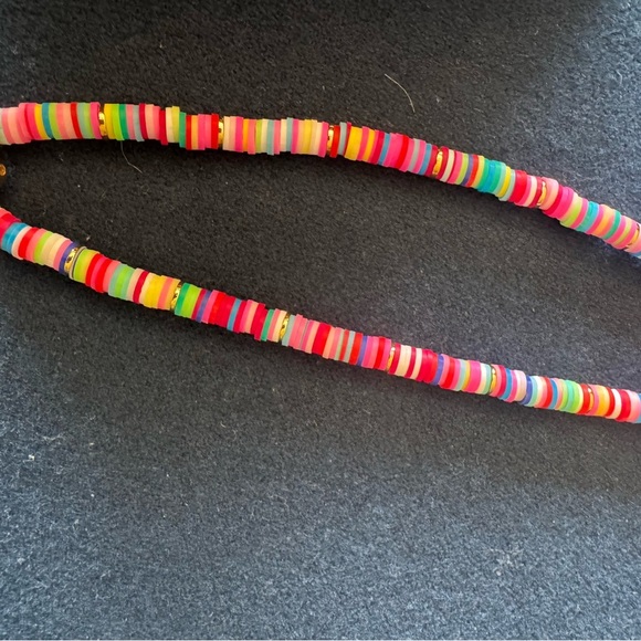 Wear BRACHA Colorful Initial Beaded Necklace( sold separately) this one is “O” - Picture 9 of 11